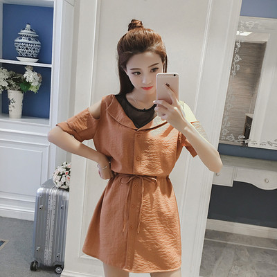 Καθημερινό γυναικείο φόρεμα με ντεκολτέ σε σχήμα V 