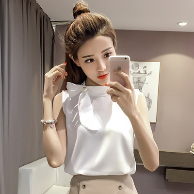 Κομψό  γυναικείο αμάνικο με  κορδέλα