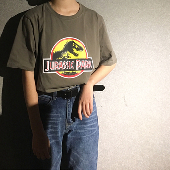 Σούπερ σύγχρονες κυρίες T-shirt με κοντά μανίκια «Jurassic Park»