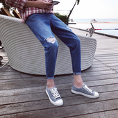 τζιν Μοναδικά κομψά ανδρών 7/8 κατάλληλο για τις ζεστές μέρες του καλοκαιριού