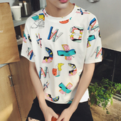 Шарена мъжка тениска с къс ръкав идеална за горещите летни дни