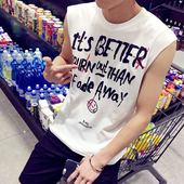 Свежа пролетно-лятна тениска без ръкави с принт