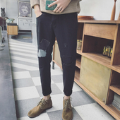 τζιν μαύρο παντελόνι νέο μοντέλο shalvaresti ανδρών