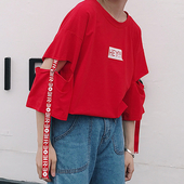 Екстравагантна дамска дълга блуза с широк ръкав