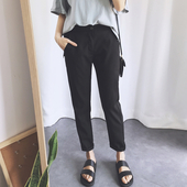 Κλασικό γυναικών κομψό μαύρο παντελόνι