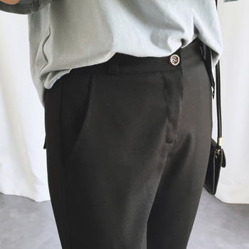 Класически дамски стилен черен панталон
