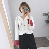 Εξαιρετικά απαλό κυρίες μεταξωτό άσπρο πουκάμισο