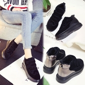 Черни много удобни дамски ежедневни обувки