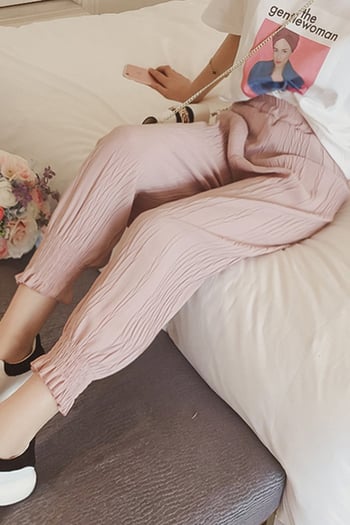 Ежедневен дамски панталон с ластик на крачола в няколко различни цвята