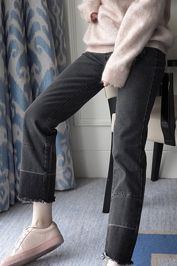 Страхотни дамски дънкови панталони разширяващи се в крачолите 