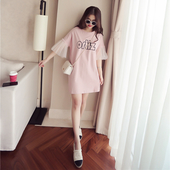 Μεγάλη κυρίες μακρύ χιτώνα μπλούζα με μακριά μανίκια δαντέλα