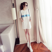 Κυρίες μακρύ πουκάμισο με κοντά μανίκια τύπου χιτώνα