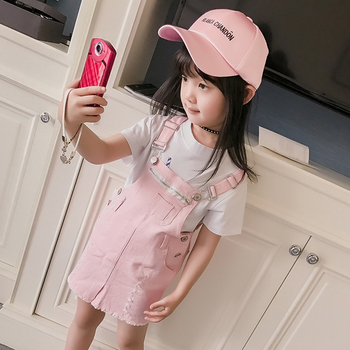 Φούστα  παιδιών - jumpsuit σε off-λευκό και ροζ