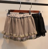 Ελαστική κυρίες δαντέλα φούστα σε δύο χρώματα