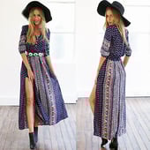 Μεγάλα πολύχρωμα κυρίες καθημερινά φόρεμα