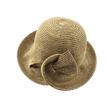 Страхотна дамска плажна шапка с много интересна панделка