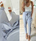 Καθημερινό κομψό γυναικιο παντελόνι σε τρία διαφορετικά χρώματα