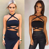 Κομψό κυρίες μπουστάκι με ταινίες