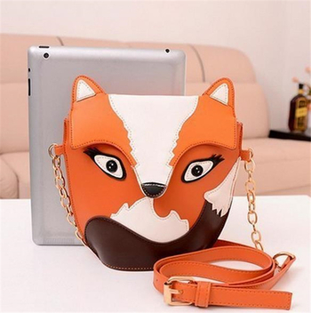 Κορυφαία γυναικεία τσάντα μοντέλου με τη μορφή αλεπούς