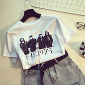 Άνετο βαμβακερό πουκάμισο με κοντά μανίκια