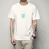 Βαμβάκι λευκό απογυμνώνεται πουκάμισο με απλικέ κύπελλο