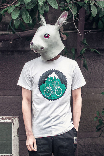 περιστασιακό πουκάμισο ανδρών με απλικέ ποδηλάτη