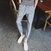 Спортно-елегантен мъжки изчистен панталон