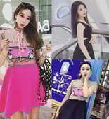 Комплект включващ ежедневна дамска пола и блуза с къс ръкав и щампа