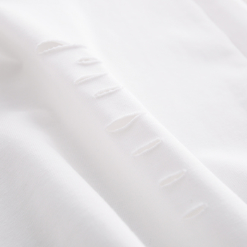 Ултрамодерна ежедневна дамска тениска с широки 3/4 ръкави от памук