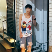 Летен мъжки потник с анимирани герои