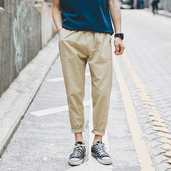 Страхотен ежедневен мъжки панталон с крачол тип 7/8 - няколко цвята
