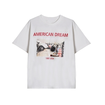 Εντυπωσιακή κυρίες T-shirt με στάμπα και τη λεζάντα «αμερικανικό όνειρο»