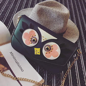 Сладка мини чанта с изображение на бухал в няколко разцветки