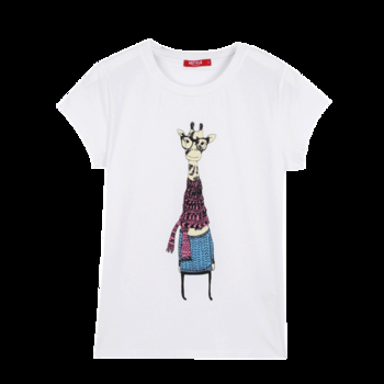 Svezharska κοντό μανίκι T-shirt με μια διασκεδαστική εφαρμογή
