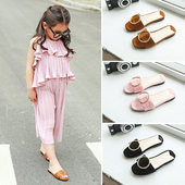 Παιδική περιστασιακή παντόφλες με μεταλλικό διακοσμητικό