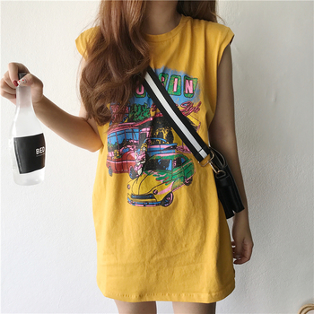 Πολύ ενδιαφέρον κυρίες μακρύ αμάνικη μπλούζα - στυλ τουνίκ με χρωματιστά εκτύπωσης