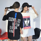 μπλούζες Ευρεία κυρίες πουκάμισο με εκτύπωση, να υπογράψει και κρέμονται μπαρ