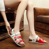 Φρέσκα κυρίες σανδάλια με πολλά λουριά - διαφορετικά χρώματα