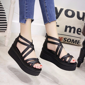 περιστασιακά σανδάλια Πολλές κομψό γυναικών υψηλό πλατφόρμα στο ρωμαϊκό στυλ - 2 χρώματα