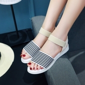 Κυρίες άνετα σανδάλια με ελαστικούς ιμάντες σε διάφορα χρώματα