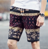 Casual άνετα αρσενικό ριγέ σορτς - πολλά μοντέλα