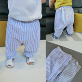 Γλυκά παιδικά παντελόνια  για αγόρια σε μπλε και γκρι χρώμα