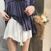 σορτς Φρέσκα καλοκαίρι γυναικών σε μαύρο και άσπρο