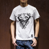 Μοντέρνο πουκάμισο με κοντά μανίκια με εκτύπωση