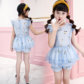 Παιδικό καλοκαιρινό σύνολο από δύο μέρη σε ένα νέο μοντέλο