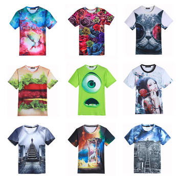 Πολύ ενδιαφέρον των ανδρών 3D T-shirts - 10 μοντέλα