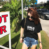 Σύγχρονη κυρίες blouson μαύρο με λευκά γράμματα