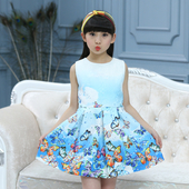 Παιδικό καλοκαιρινό φόρεμα με πεταλούδες για τα κορίτσια σε δύο μοντέλα
