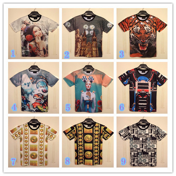 casual t-shirts πολύ ενδιαφέρουσα ανδρών και 3D απεικόνιση - 9 μοντέλα