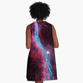 Πολύ ενδιαφέρουσα κυρία καθημερινά φόρεμα με πολύχρωμα 3D εκτύπωσης